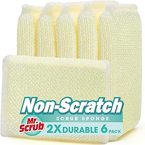 6 Pads All-Purpose Sponges Kitchen